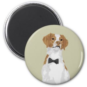 Gentleman Brittany Dog Magnet for Dog Lovers
