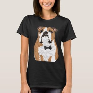 Gentleman English Bulldog T-Shirt for Dog Lovers
