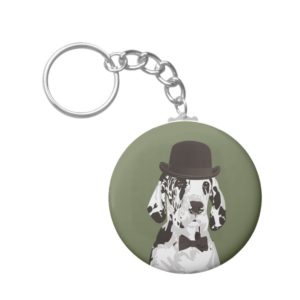 Gentleman Great Dane Dog for Dog Lovers Keychain