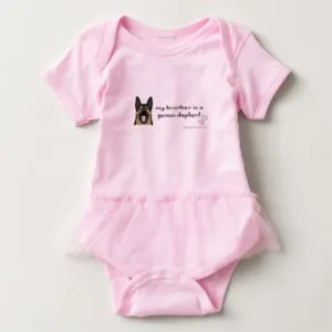 german shepherd-more breeds baby bodysuit