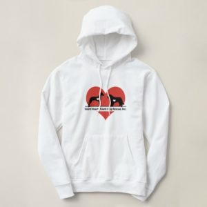 Giant Hearts Giant Dog Rescue Logo Hoodie