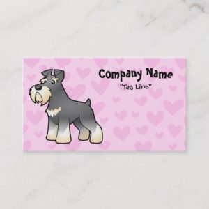 Giant/Standard/Miniature Schnauzer Love Business Card
