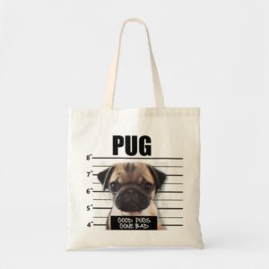 good pugs gone bad tote bag