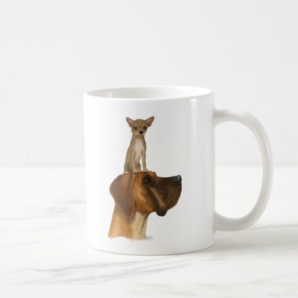 Great Dane and Chihuahua Coffee Mug