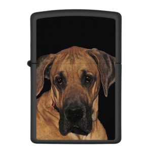 Great Dane Brown Dog Zippo Lighter