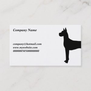 Great Dane, Business Card