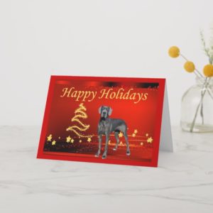 Great Dane Christmas Card Stars