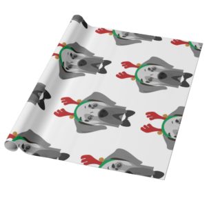 Great Dane Christmas Dog Portrait Wrapping Paper