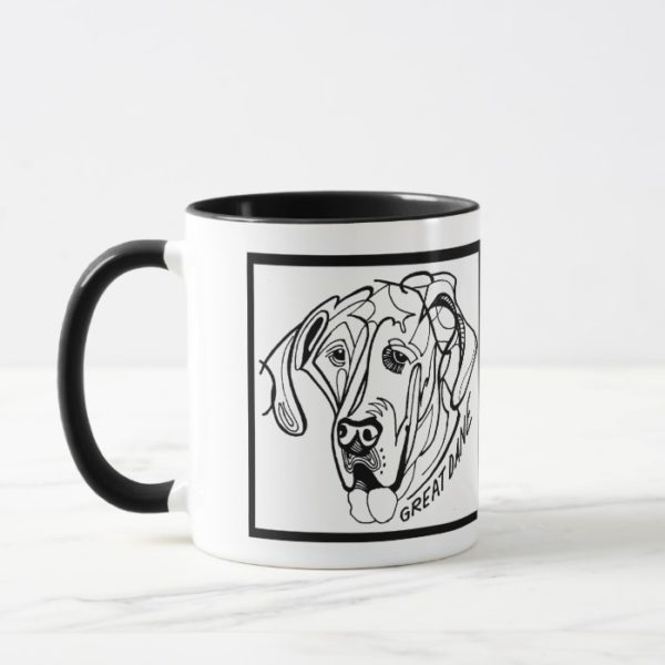 Great Dane Dog Doodle Mug