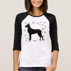 Great Dane Hearts and Pawprints T-Shirt