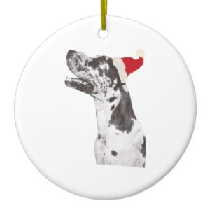 Great Dane Holiday Ornament