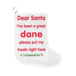 great dane large christmas stocking