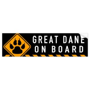 Great Dane On Board Bumper Sticker