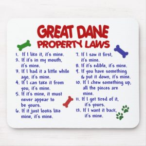 GREAT DANE Property Laws 2 Mouse Pad
