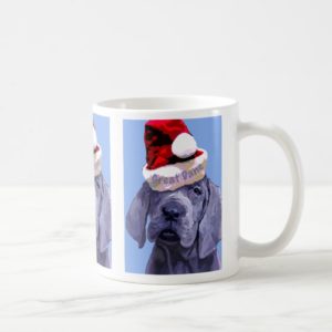 Great Dane Puppy X 3 Christmas Mug