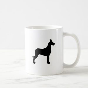 Great Dane silhouette Coffee Mug