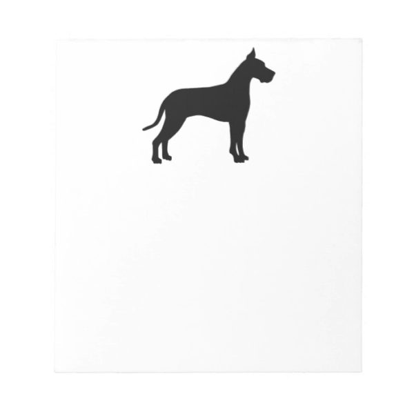 Great Dane Silhouette Notepad