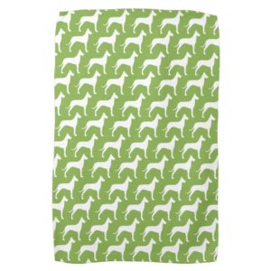 Great Dane Silhouettes Pattern Kitchen Towel