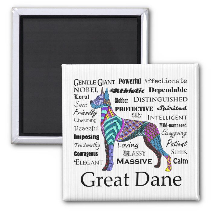 Great Dane Traits Magnet