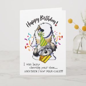 Happy Birthday from Your Havanese Dog Buddy Card