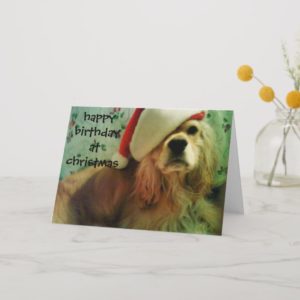 HAPPY "CHRISTMAS BIRTHDAY" TO YOU HOLIDAY CARD
