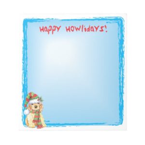 Happy Howlidays Cocker Spaniel Notepad