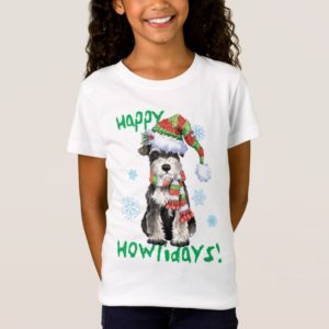 Happy Howlidays Miniature Schnauzer T-Shirt