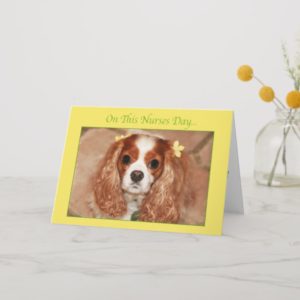 Happy Nurses Day With Sweet Cavalier King Charles Card