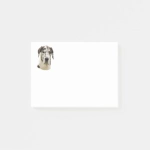 Harlequin Great Dane dog photo Post-it Notes