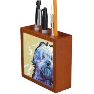 Havanese Dog fun pop art Pencil/Pen Holder