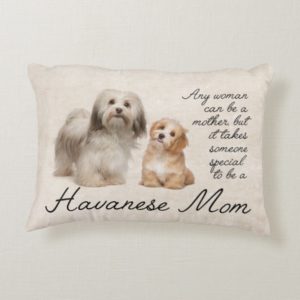 Havanese Mom Accent Pillow