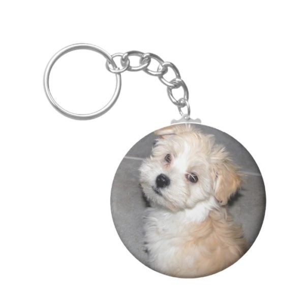 Havanese Puppy Keychain