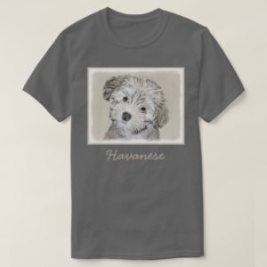 Havanese Puppy Painting - Cute Original Dog Art T-Shirt