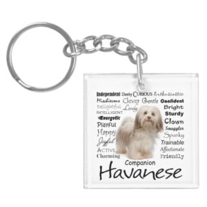Havanese Traits Keychain