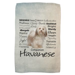 Havanese Traits Kitchen Towel