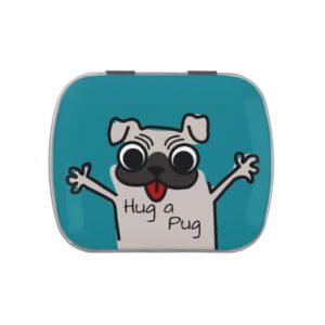 Hug a Pug Jelly Belly Tin