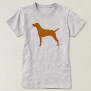 Hungarian Vizsla Dog Breed Silhouette T-Shirt