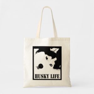 HUSKY LIFE Tote Bag Siberian Husky Shirt