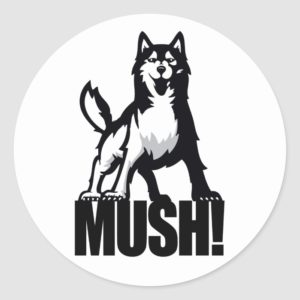 Husky Mush Sticker