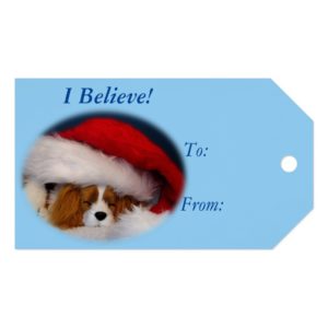 "I Believe" Blenheim Cavalier Gift Tags