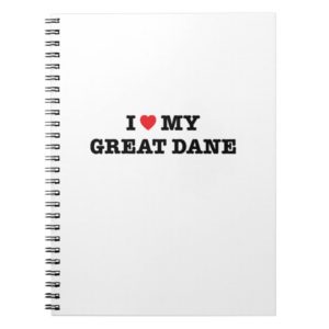 I Heart My Great Dane Notebook