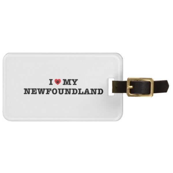 I Heart My Newfoundland Luggage Tag