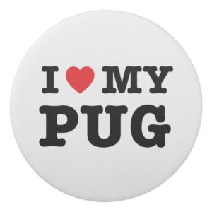 I Heart My Pug Eraser