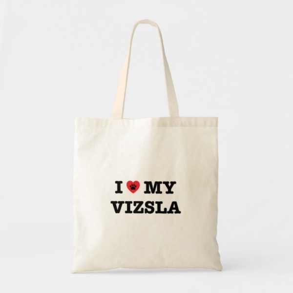 I Heart My Vizsla Tote Bag