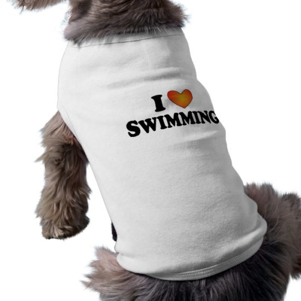 I (heart) Swimming - Dog T-Shirt