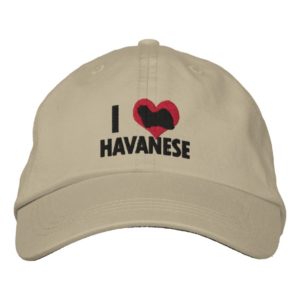 I Love Havanese Embroidered Baseball Hat