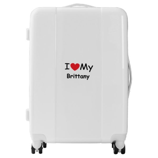 I love  my Brittany dog Luggage