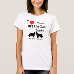 I Love My Cavalier King Charles Spaniel Dogs T-Shirt