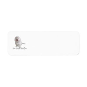 I Love My Little White Dog - Havanese Label