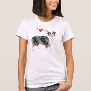 I Love my Mini American Shepherd T-Shirt